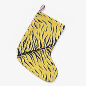 Naadloos zwart-gele tijgerpatroon. S Kleine Kerstsok (Voorkant (Hangend))