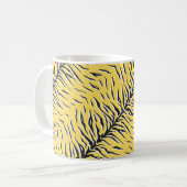 Naadloos  zwart-gele tijgerpatroon. S Koffiemok (Voorkant links)