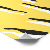 Naadloos zwart-gele tijgerpatroon. S Poster (Hoek)