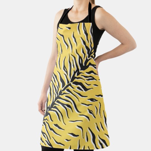 Naadloos zwart-gele tijgerpatroon. S Schort (Insitu)