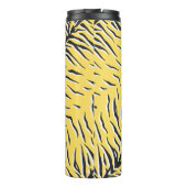 Naadloos  zwart-gele tijgerpatroon. S Thermosbeker (Achterkant)