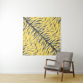 Naadloos  zwart-gele tijgerpatroon. S Wandkleed (In Situ (horizontaal))