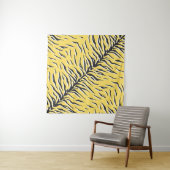 Naadloos  zwart-gele tijgerpatroon. S Wandkleed (In situ)