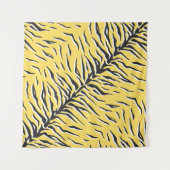 Naadloos  zwart-gele tijgerpatroon. S Wandkleed (Voorkant)