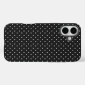 Naadloos zwart-wit stippenpatroon Case-Mate iPhone case (Achterkant (horizontaal))