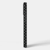 Naadloos zwart-wit stippenpatroon Case-Mate iPhone case (Achterkant / Links)