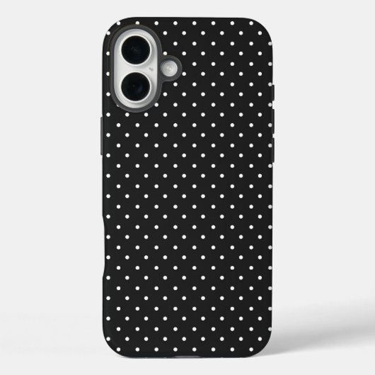 Naadloos zwart-wit stippenpatroon Case-Mate iPhone case (Achterkant)