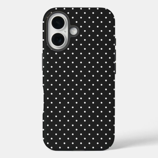 Naadloos zwart-wit stippenpatroon  Case-Mate iPhone case (Achterkant)