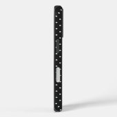 Naadloos zwart-wit stippenpatroon  Case-Mate iPhone case (Achterkant / Rechts)