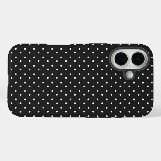 Naadloos zwart-wit stippenpatroon  Case-Mate iPhone case (Achterkant (horizontaal))