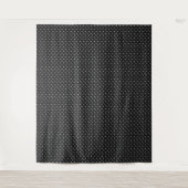 Naadloos zwart-wit stippenpatroon wandkleed (Voorkant)