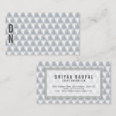 Naadloze 3D White Cubes Background Visitekaartje (Voorkant / Achterkant)