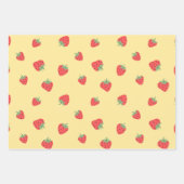 Naadloze aardbei inpakpapier vel (Voorkant 3)