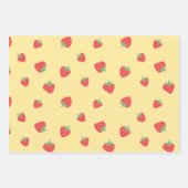 Naadloze aardbei inpakpapier vel (Voorkant 2)