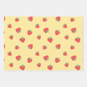 Naadloze aardbei inpakpapier vel (Voorkant)