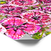 naadloze abstracte achtergrond. textielstroom in d poster (Hoek)