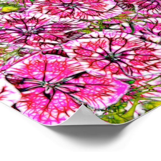 naadloze abstracte achtergrond. textielstroom in d poster (Hoek)