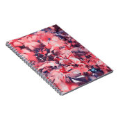 naadloze abstracte bloemen, olieverschilderende st notitieboek (Rechterzijde)