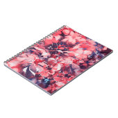 naadloze abstracte bloemen, olieverschilderende st notitieboek (Linkerzijde)