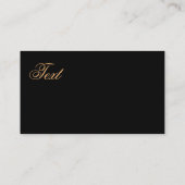 Naadloze abstracte bloemen zwarte groene kleur visitekaartje (Achterkant)