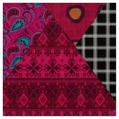 Naadloze abstracte boho ethno patchwork quilt stof (Close Up)