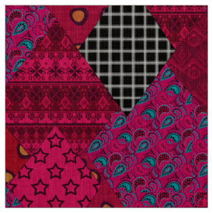 Naadloze abstracte boho ethno patchwork quilt stof