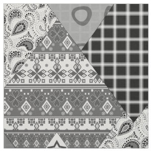 Naadloze abstracte boho ethno patchwork quilt stof