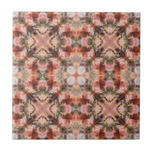 Naadloze abstracte bruine decoratie voor sierdoele tegeltje