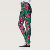 Naadloze abstracte cartoon schattige bloemen bloem leggings (Links)
