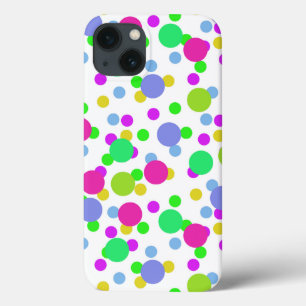 Naadloze abstracte cirkels leuk confetti stippen h Case-Mate iPhone case