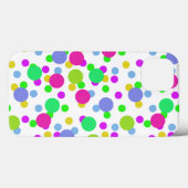 Naadloze abstracte cirkels leuk confetti stippen h Case-Mate iPhone case (Achterkant (horizontaal))