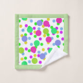 Naadloze abstracte cirkels met leuke confetti stip bad handdoek (Wasdoekje)