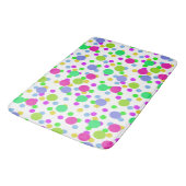 Naadloze abstracte cirkels met leuke confetti stip badmat (Gekanteld)