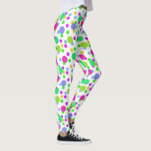 Naadloze abstracte cirkels met leuke confetti stip leggings (Rechts)