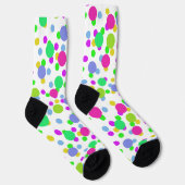 Naadloze abstracte cirkels met leuke confetti stip sokken (Rechts)