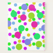 Naadloze abstracte cirkels rond stippen confetti b planner (Achterkant)