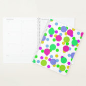 Naadloze abstracte cirkels rond stippen confetti b planner (Display)