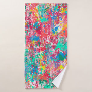 naadloze abstracte digitale illustratiefabric desi badhanddoek