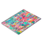 naadloze abstracte digitale illustratiefabric desi notitieboek (Linkerzijde)