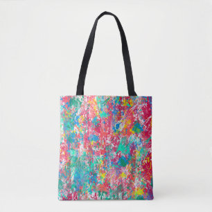 naadloze abstracte digitale illustratiefabric desi tote bag