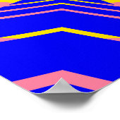 Naadloze abstracte geometrische florale patronabst poster (Hoek)