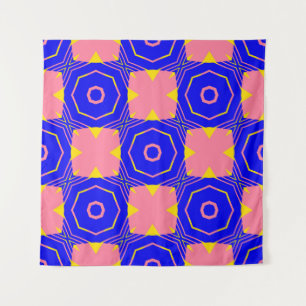 Naadloze abstracte geometrische florale patronabst wandkleed