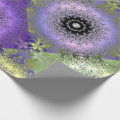 Naadloze abstracte gradiënt groene paarse violette cadeaupapier (Hoek)