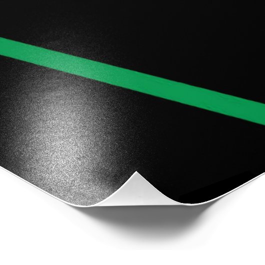 Naadloze Abstracte groene en witte lijnen op zwart Foto Afdruk (Hoek)