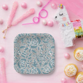 Naadloze abstracte kant romantische retro  papieren bordje (Feest)