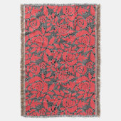 Naadloze abstracte kant romantische retro rood deken (Voorkant Verticaal)