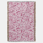 Naadloze abstracte kant romantische retro roze deken (Voorkant Verticaal)