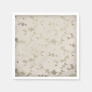 Naadloze abstracte kleine retro beige bloem servet