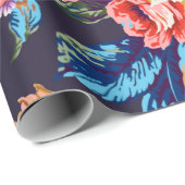 Naadloze abstracte kleurrijke waterverf di cadeaupapier (Rol Hoek)