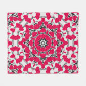 Naadloze abstracte mandala harst heldere orna fleece deken (Voorkant (Horizontaal))